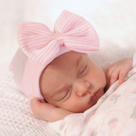 [For 17"-22" Baby Dolls] Reborn Baby Bow Knit Hat Accessories