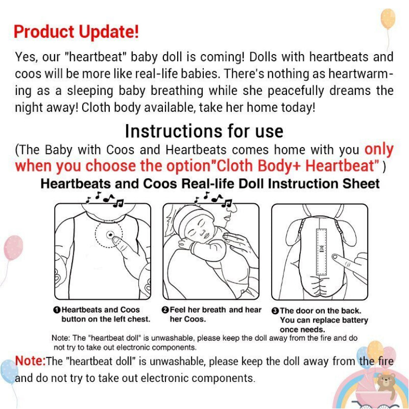 [Heartbeat💖 & Sound🔊]20" Newborn Lifelike Sleeping Baby Doll Boy Wanha with Hand-Rooted Brown Hair