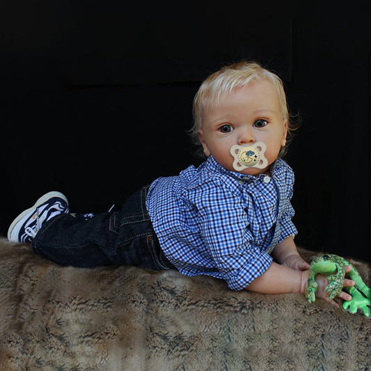 20" Reborn Baby Boy Doll With Blonde Hair,Toddler Boy Named Avery