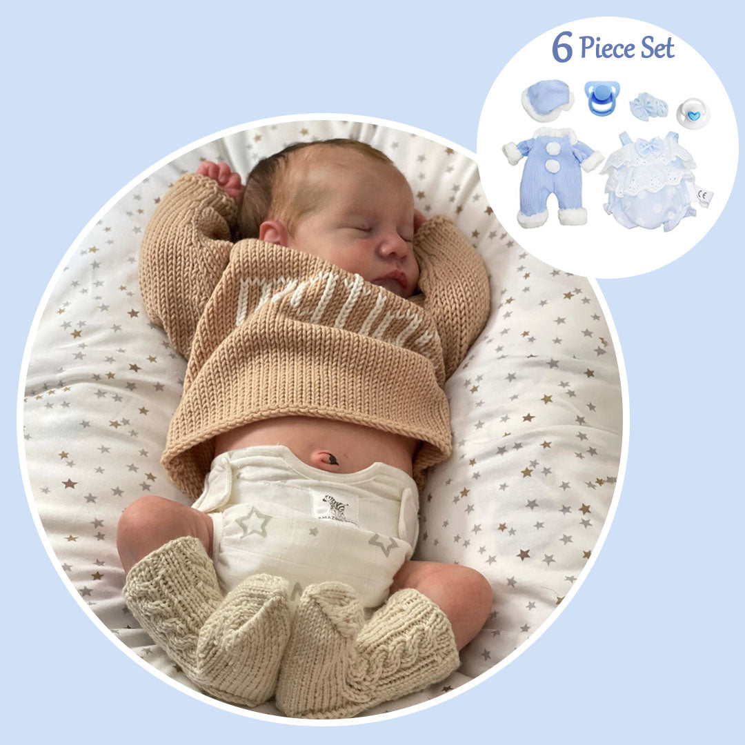 [Newborn Boy] 12" Realistic Reborn Baby Doll Real Silicone Vinyl Babies Named Kaka By Dollreborns®