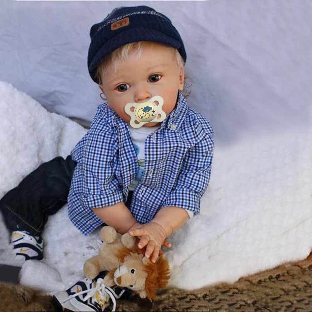 20" Reborn Baby Boy Doll With Blonde Hair,Toddler Boy Named Avery