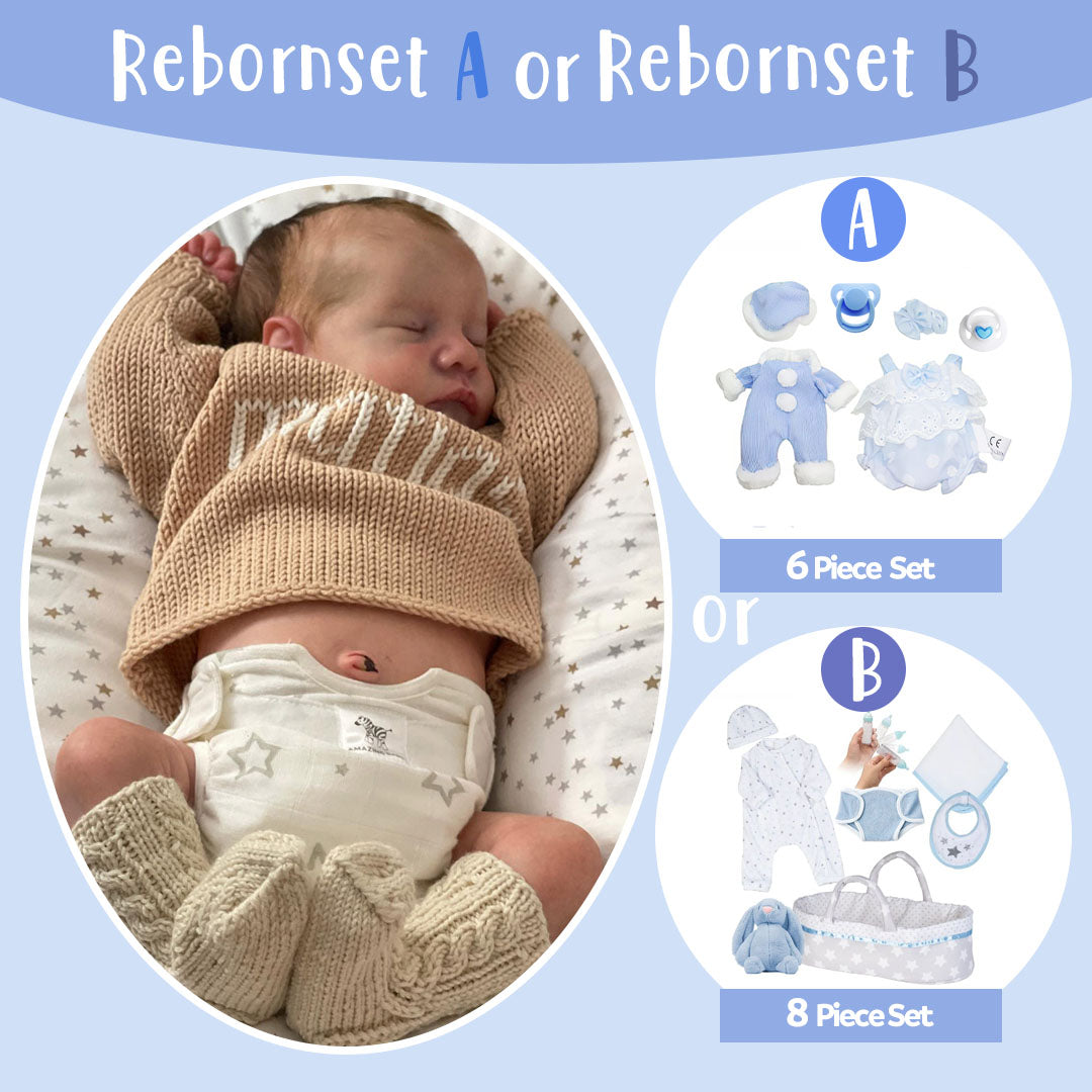 [Newborn Boy] 12" Realistic Reborn Baby Doll Real Silicone Vinyl Babies Named Kaka By Dollreborns®