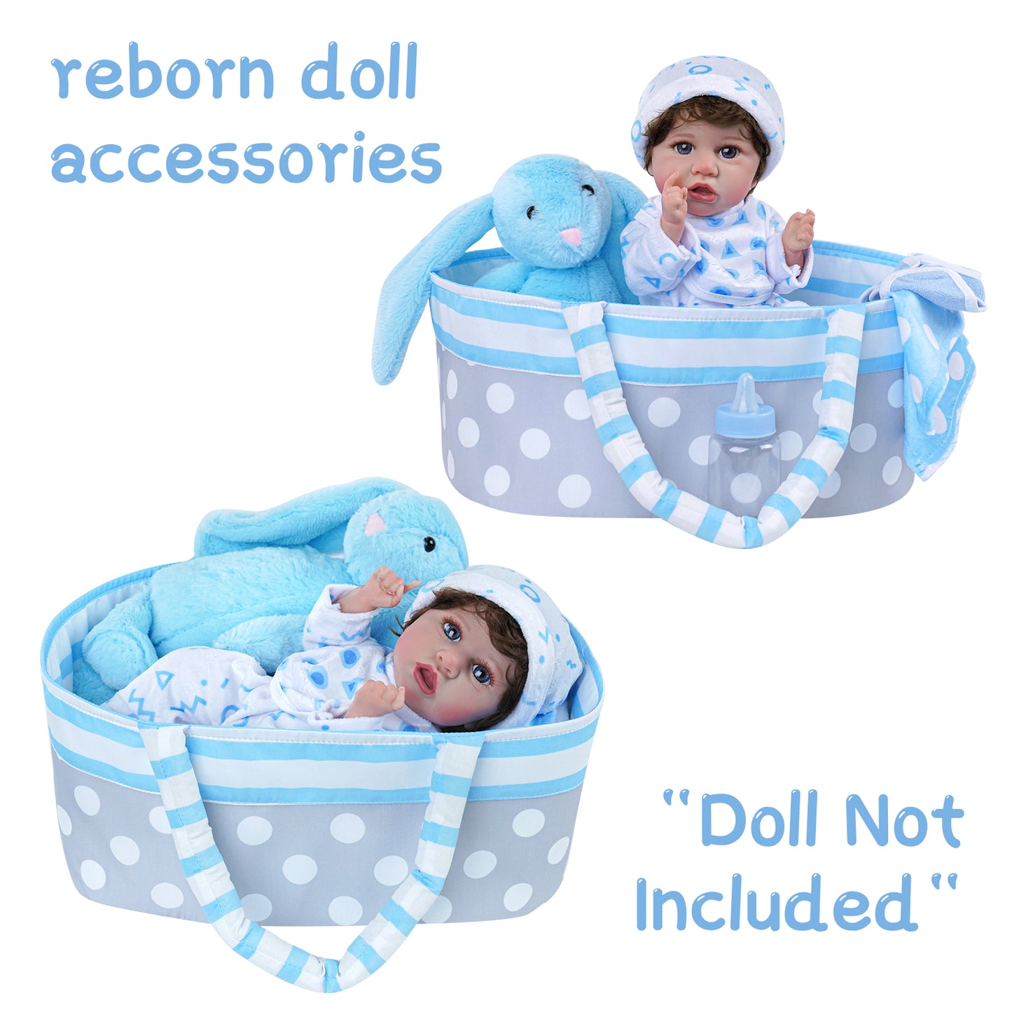 [Suitable for 12'' Boy] Time-Limited Offer! [EXTRA 10% OFF]Dollreborns® Adoption Reborn Baby Essentials-8pcs Gift Set