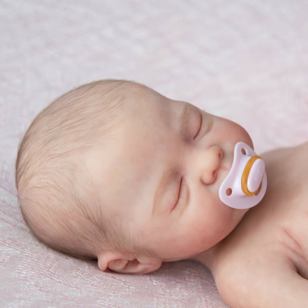 [Full Silicone Baby] Fully Squishy Baby Girl or Boy That Look Like a Real Baby,Movable & Washable,Lifelike & Realistic Handmade Soft Liquid Silicone Baby Felicity Doll